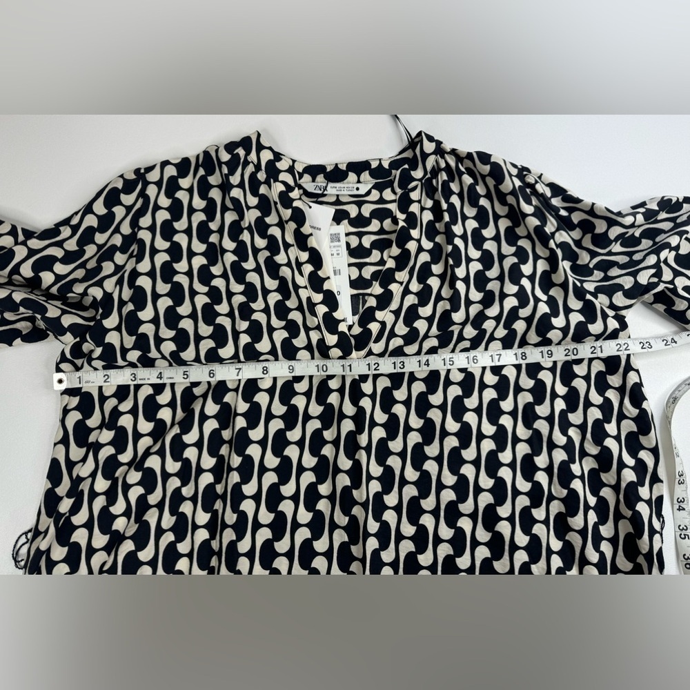NWT Zara The Paula Retro Swing Dress Womens Medium - Picture 8 of 14